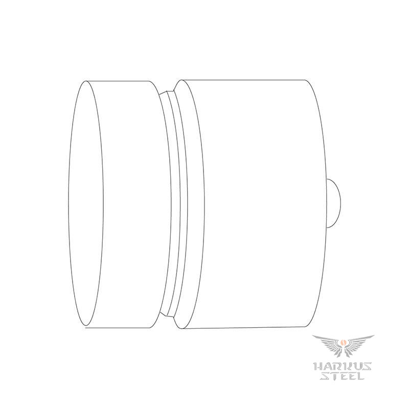 glass holder flat head stand off 40 x 20 mm mirror 304